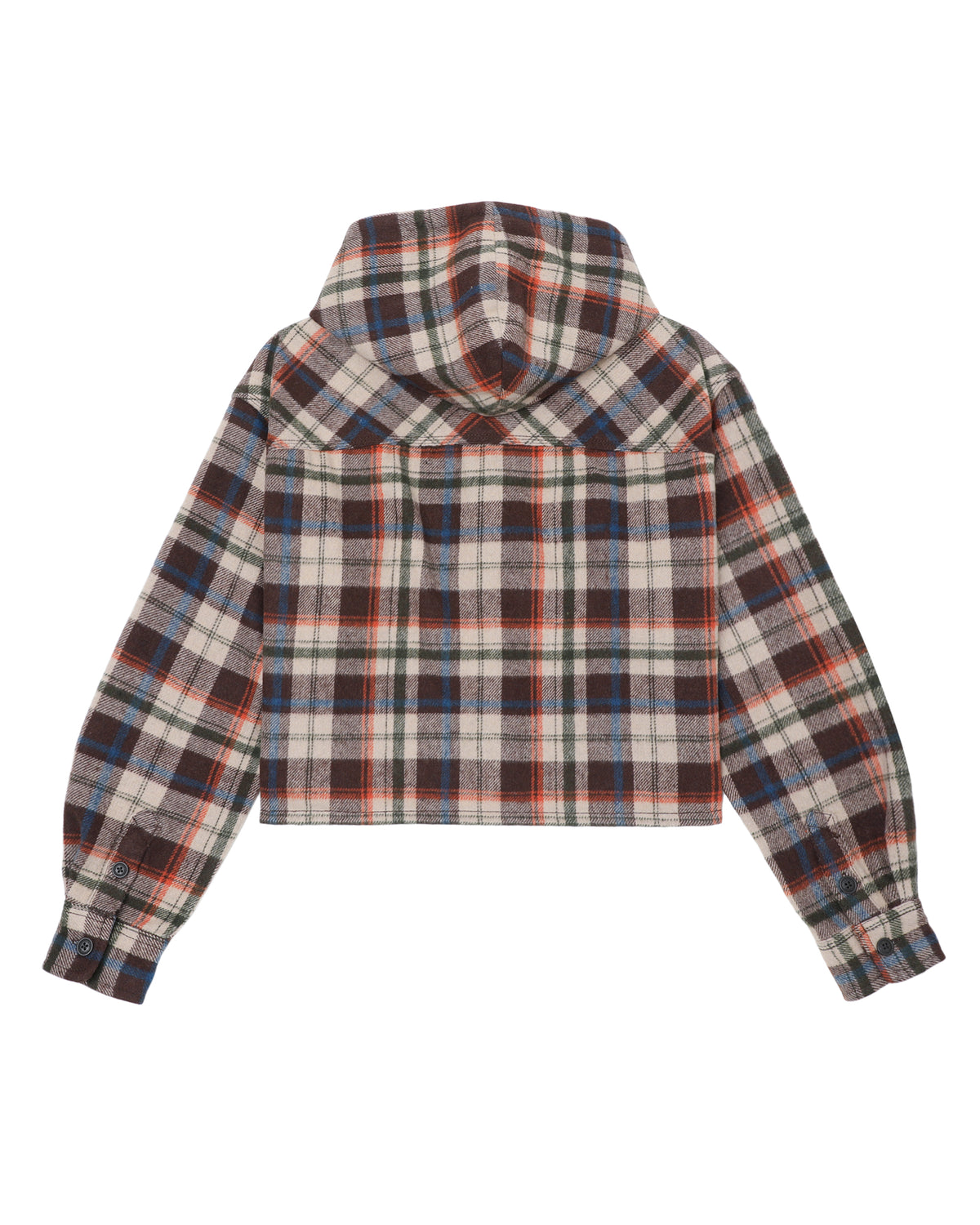 Plaid hooded jacket