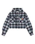 Plaid hooded jacket