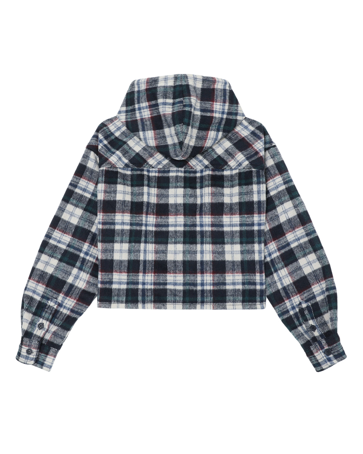 Plaid hooded jacket
