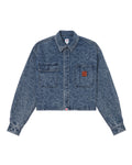 Printed denim jacket