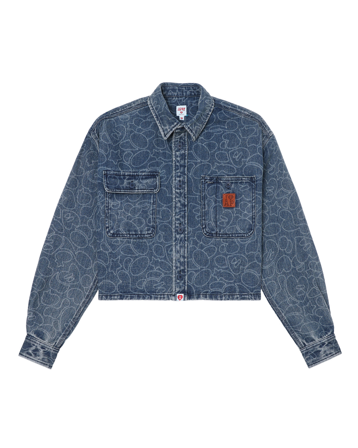 Printed denim jacket