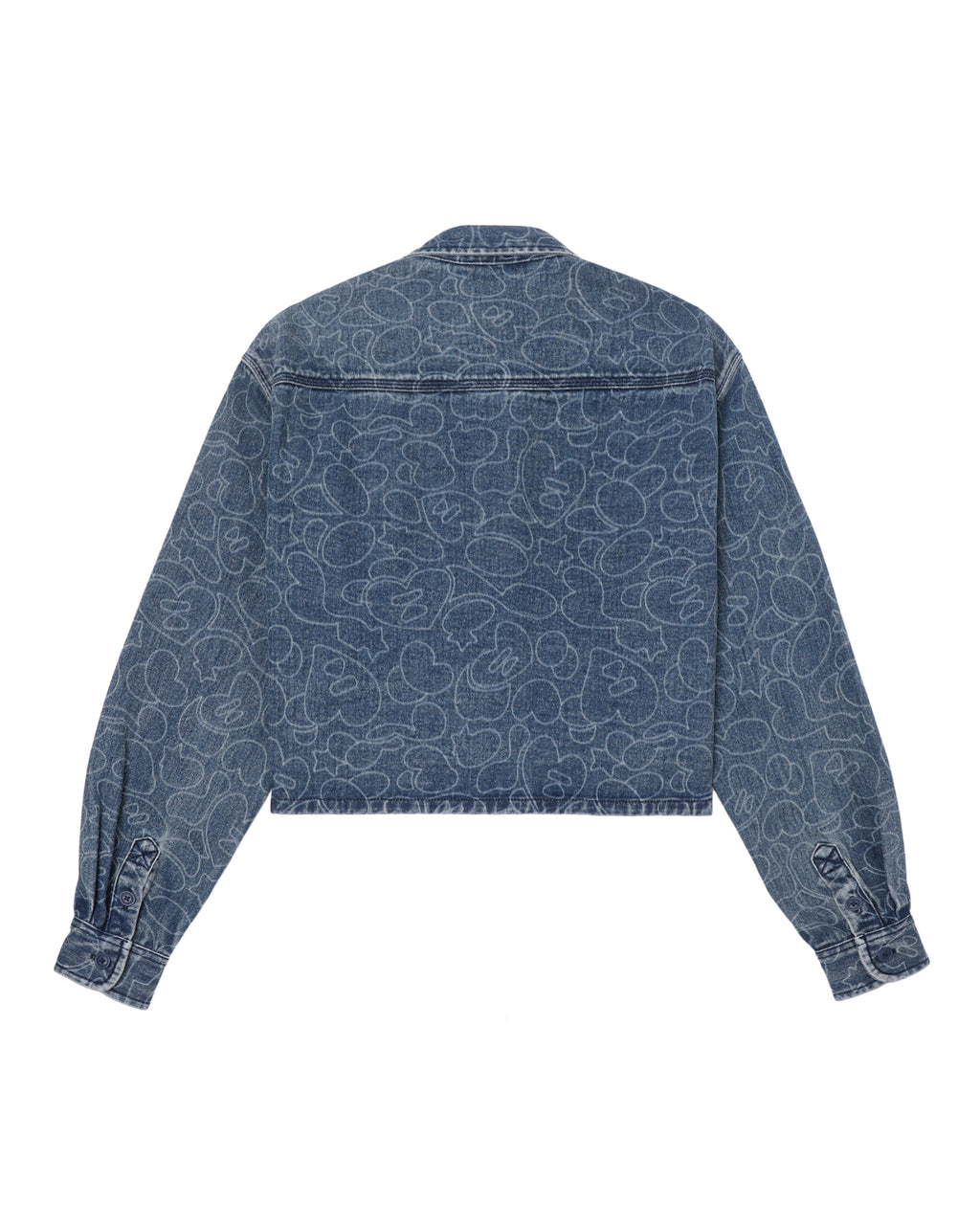 Printed denim jacket