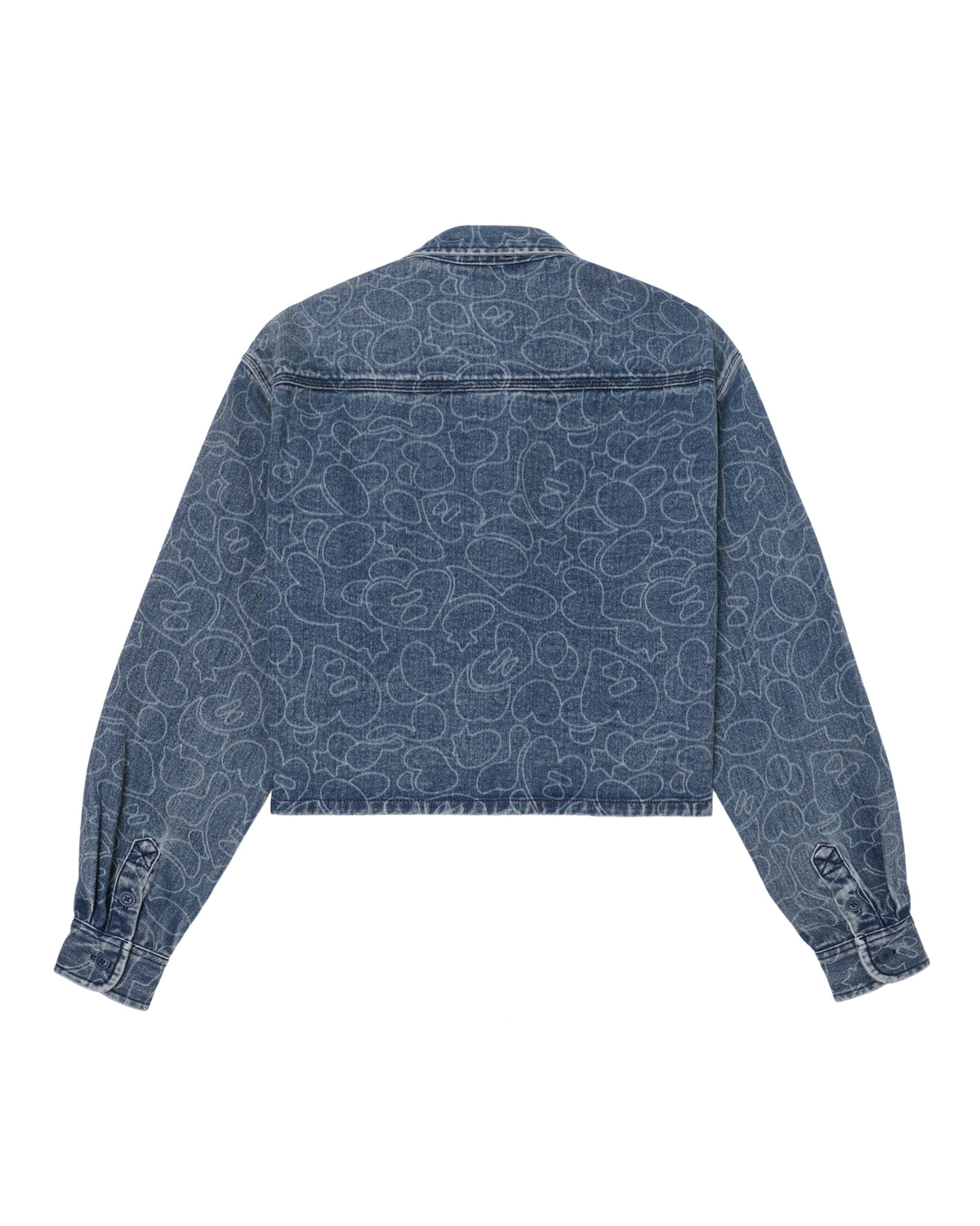 Printed denim jacket