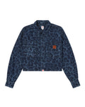 Leopard denim jacket