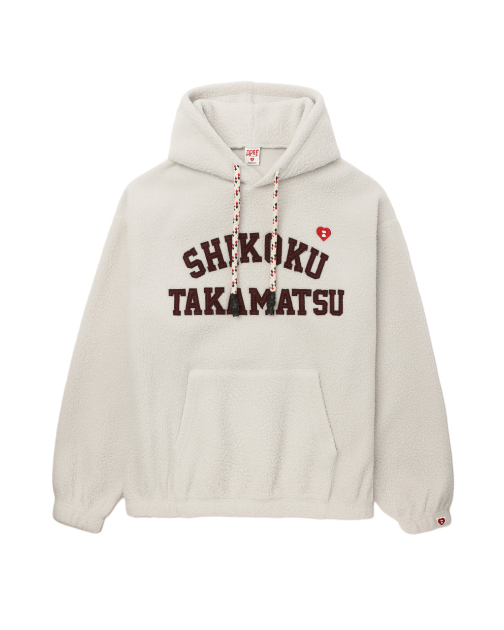 Embroidered fleece hoodie