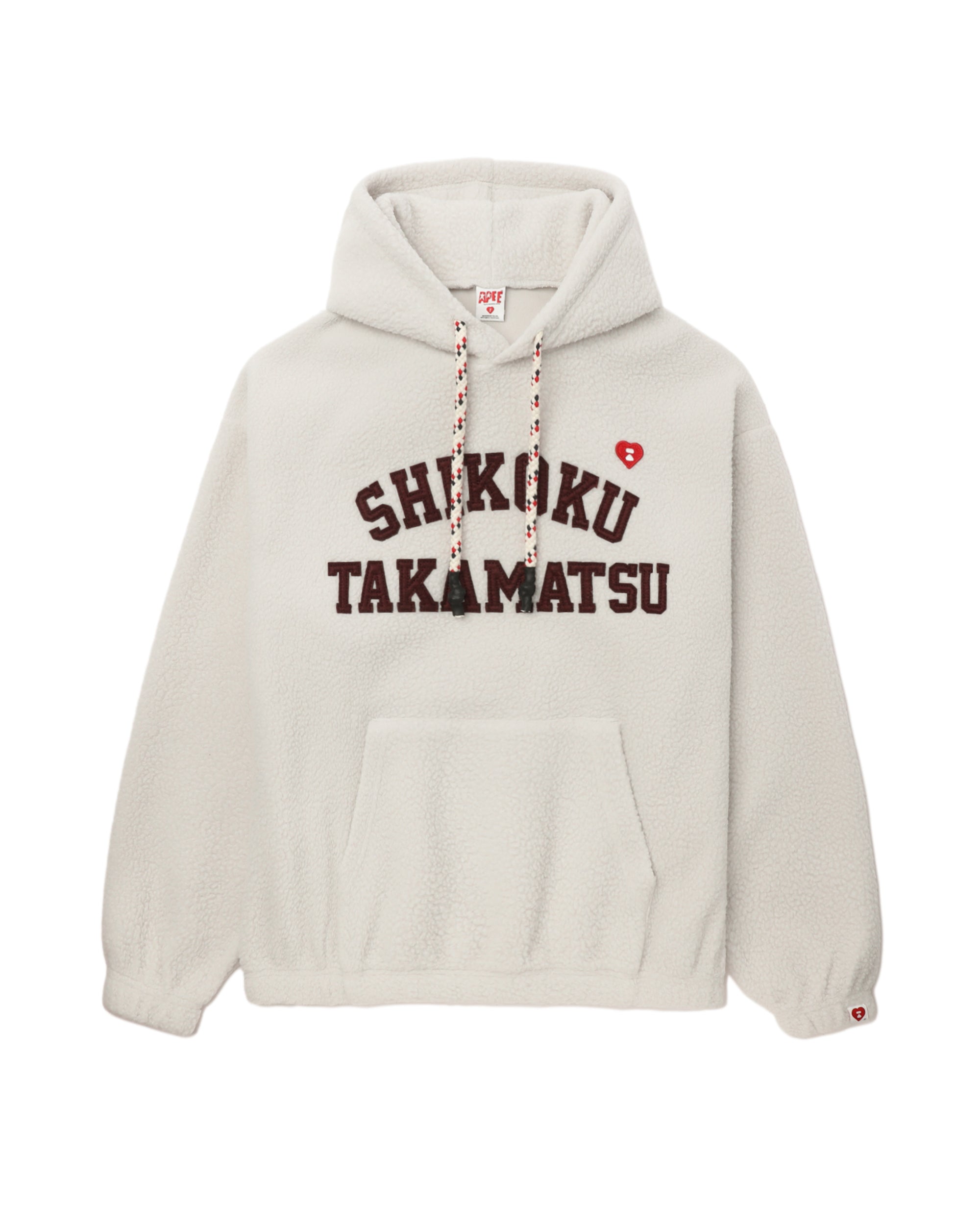 Embroidered fleece hoodie