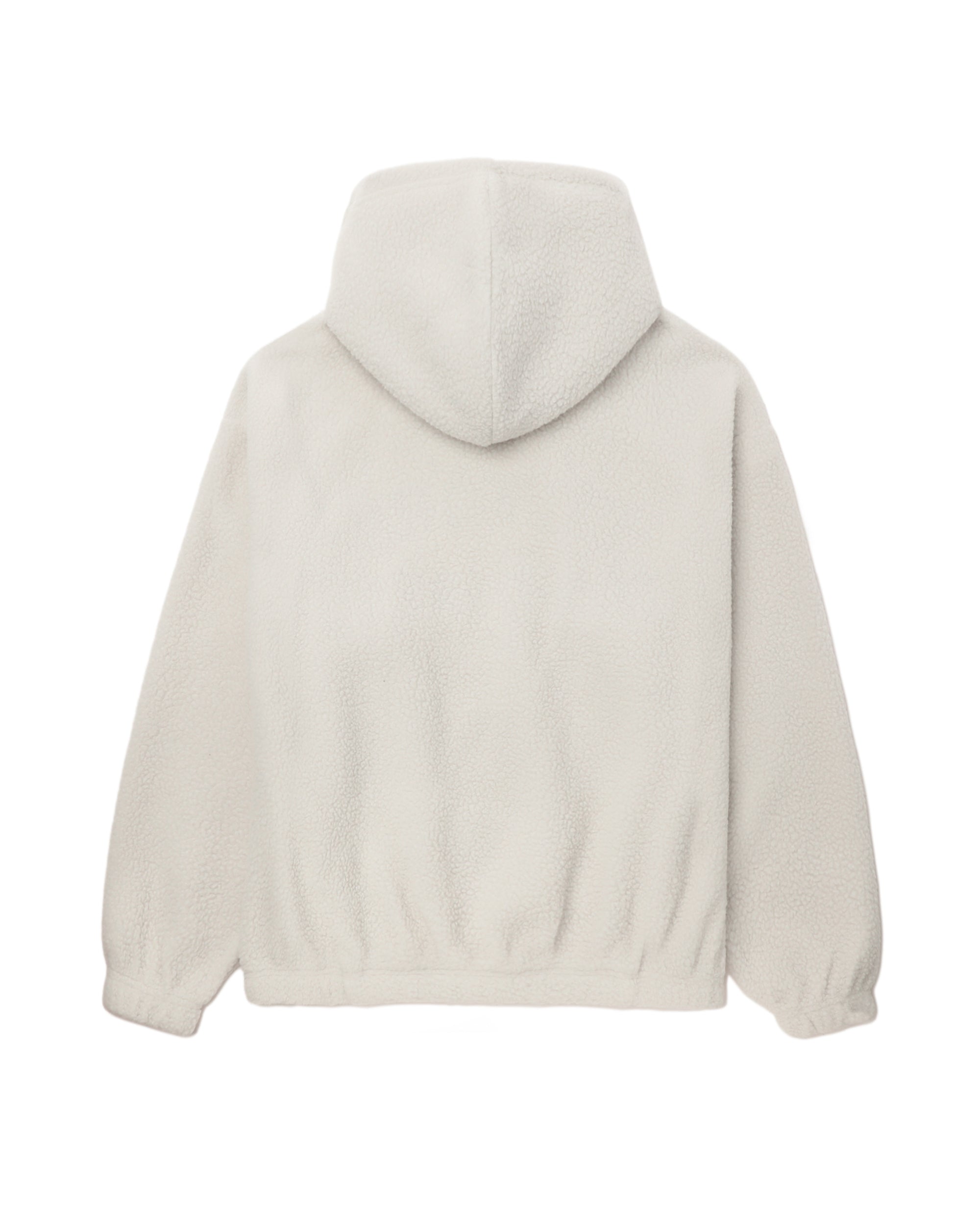 Embroidered fleece hoodie