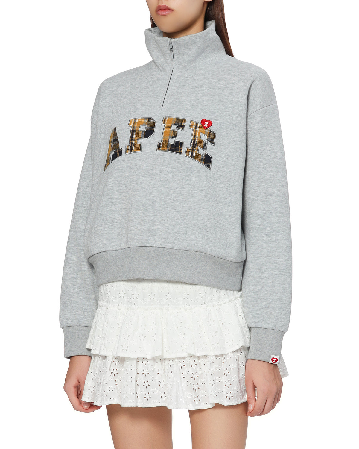 Half zip-up sweatshirt