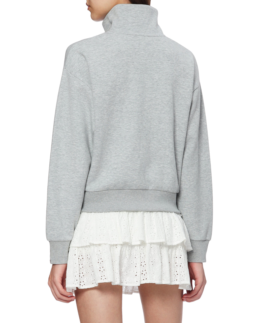 Half zip-up sweatshirt