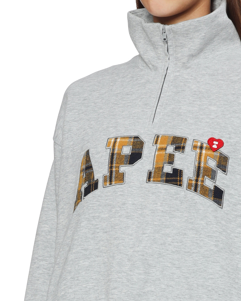 Half zip-up sweatshirt
