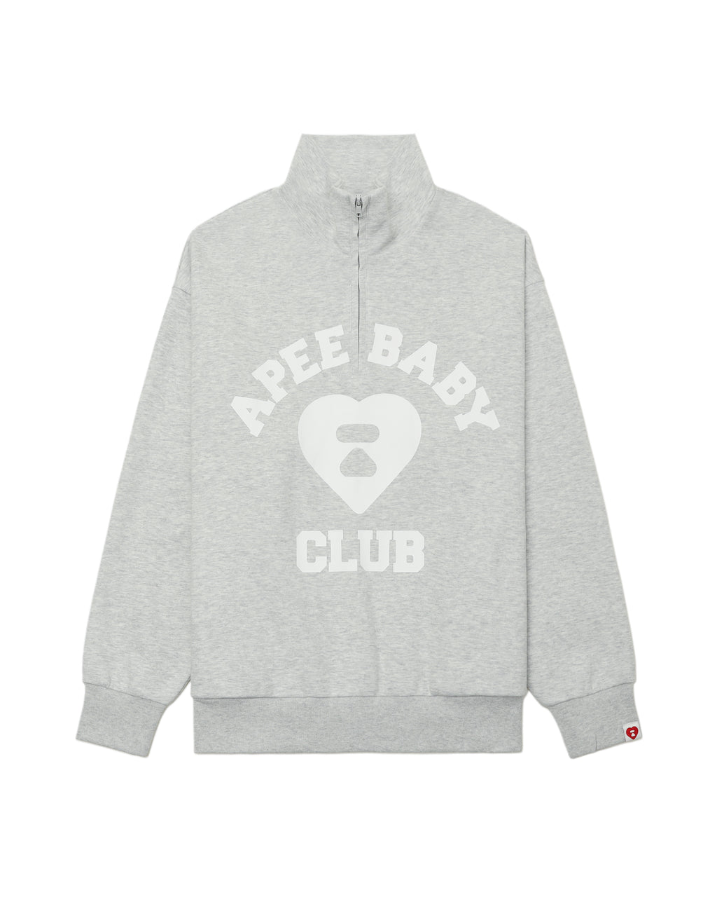 Half zip-up sweatshirt