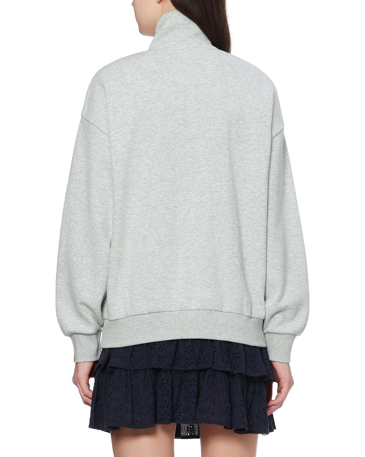 Half zip-up sweatshirt