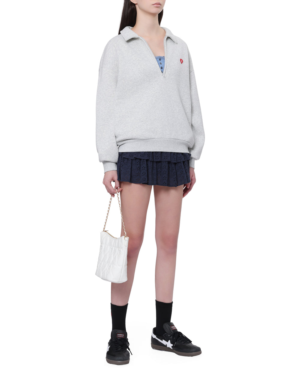 Half zip sweatshirt