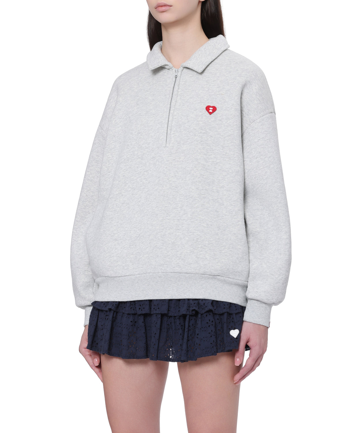 Half zip sweatshirt