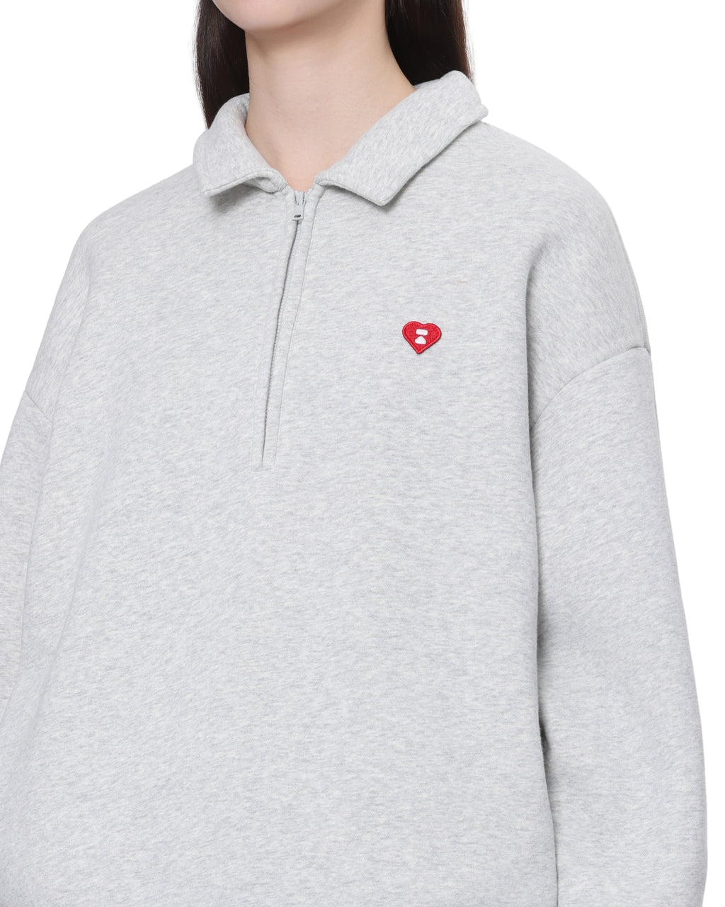 Half zip sweatshirt