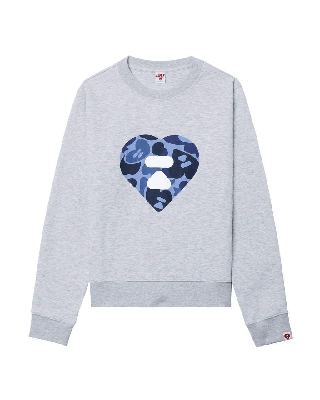 Camo heart logo sweatshirt