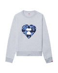 Camo heart logo sweatshirt