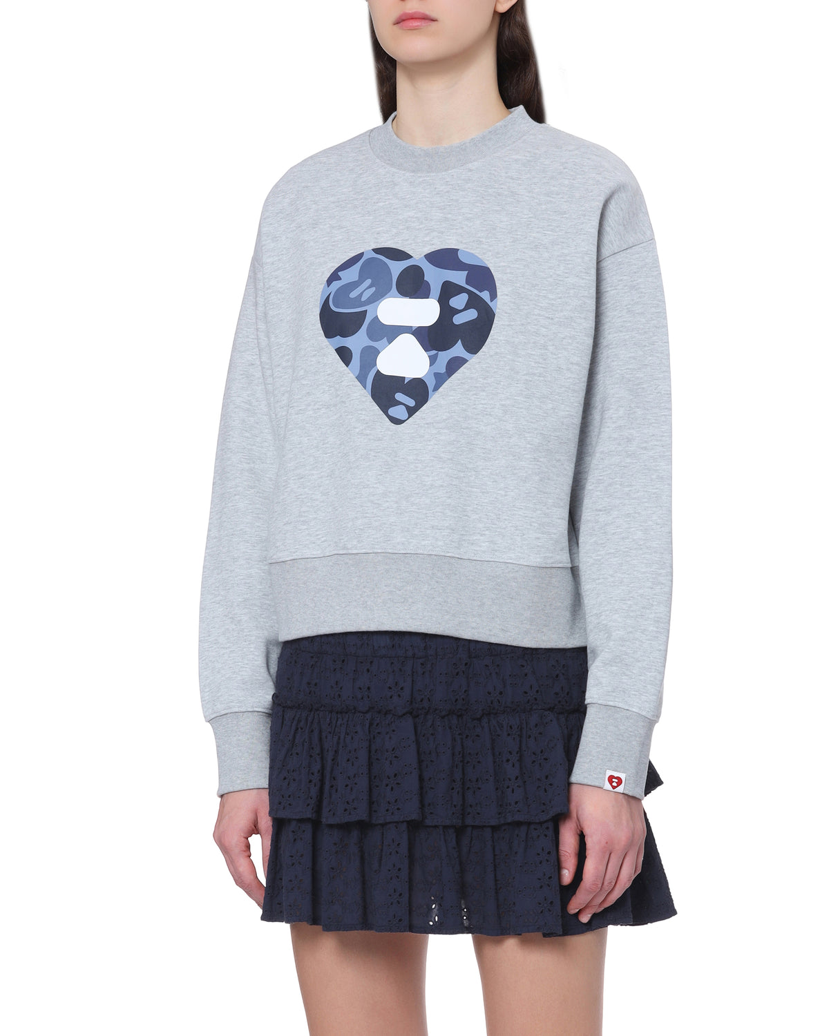 Camo heart logo sweatshirt
