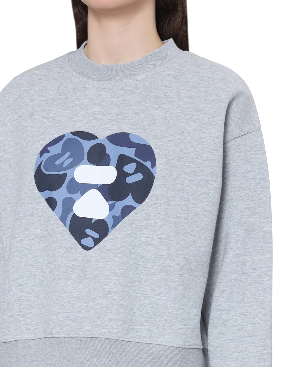 Camo heart logo sweatshirt