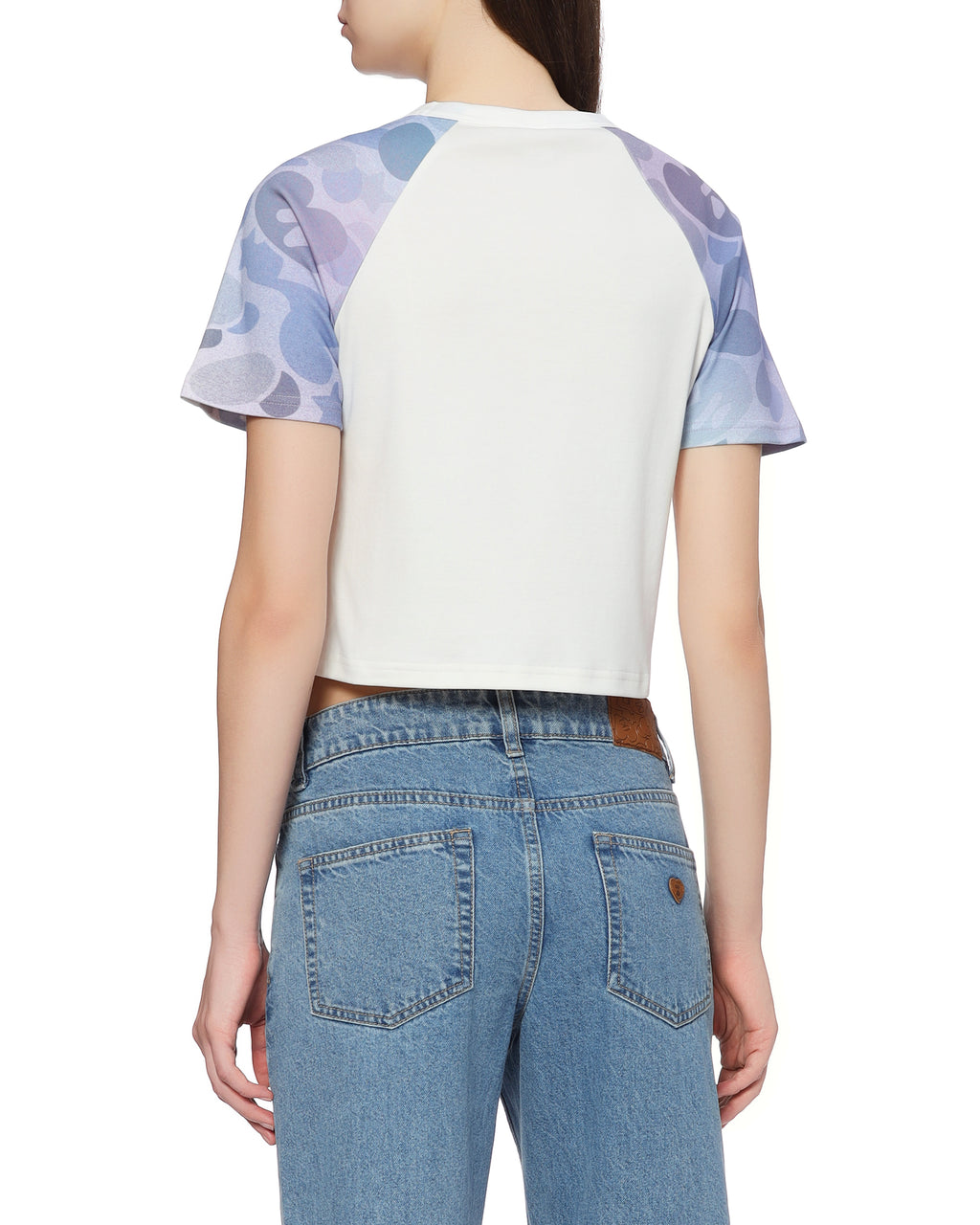 Patterned sleeves tee