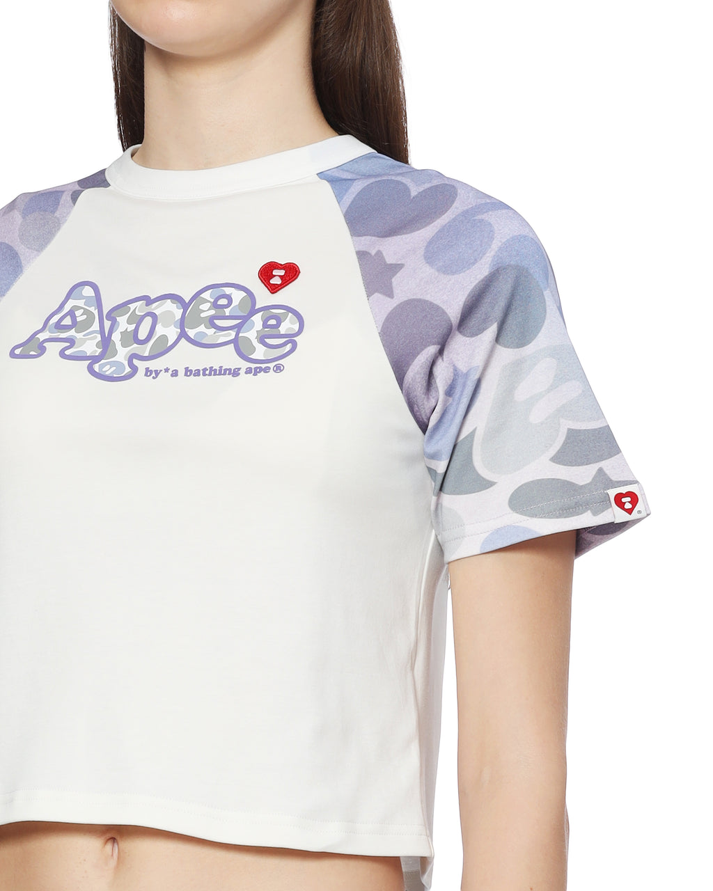 Patterned sleeves tee