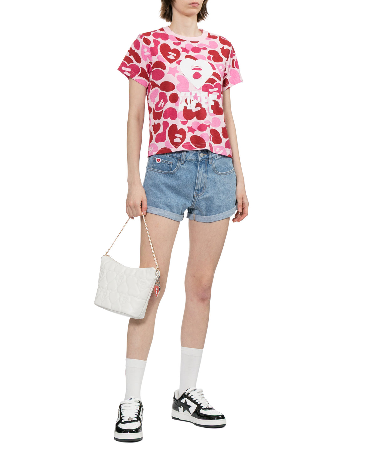 Camo print tee