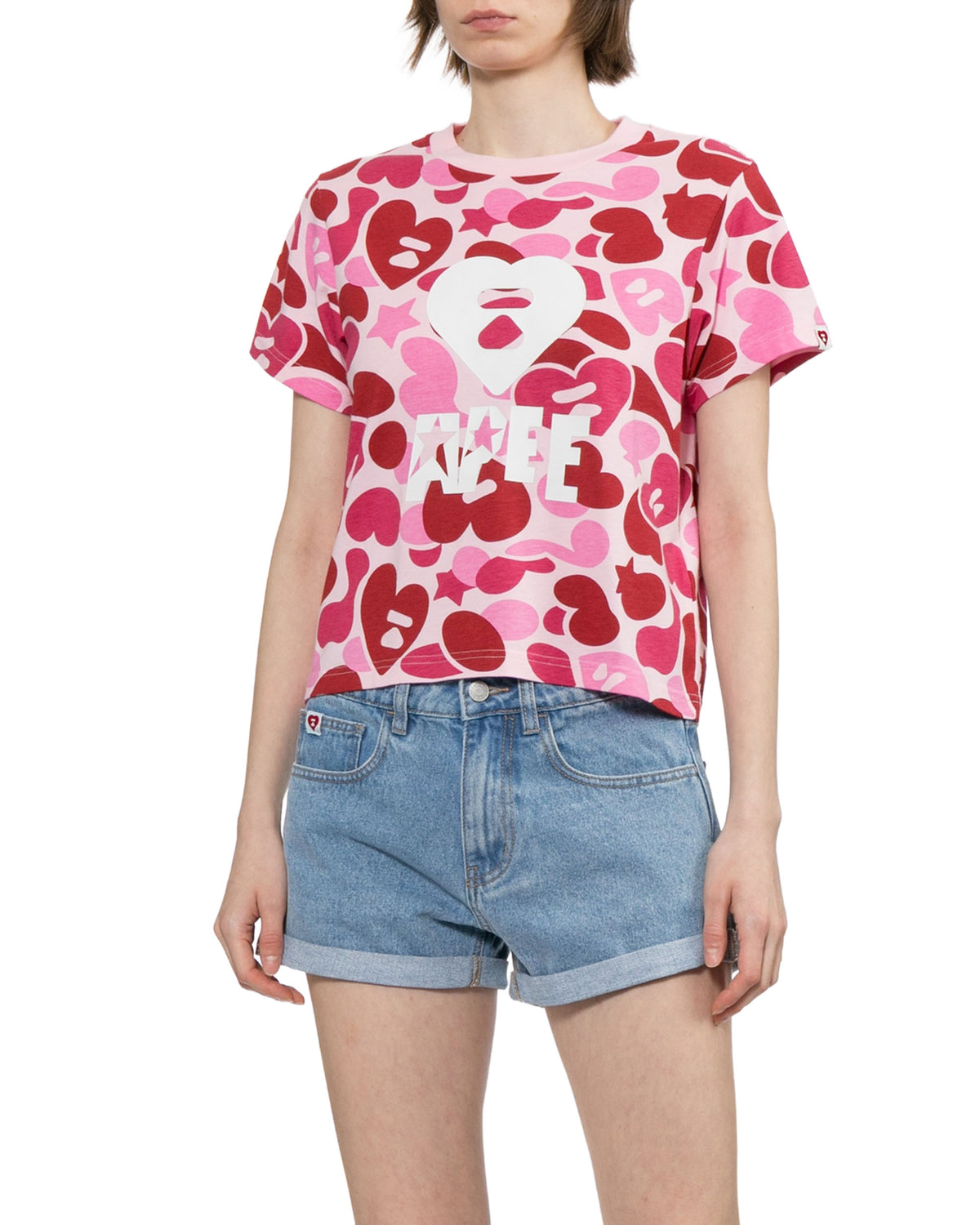 Camo print tee