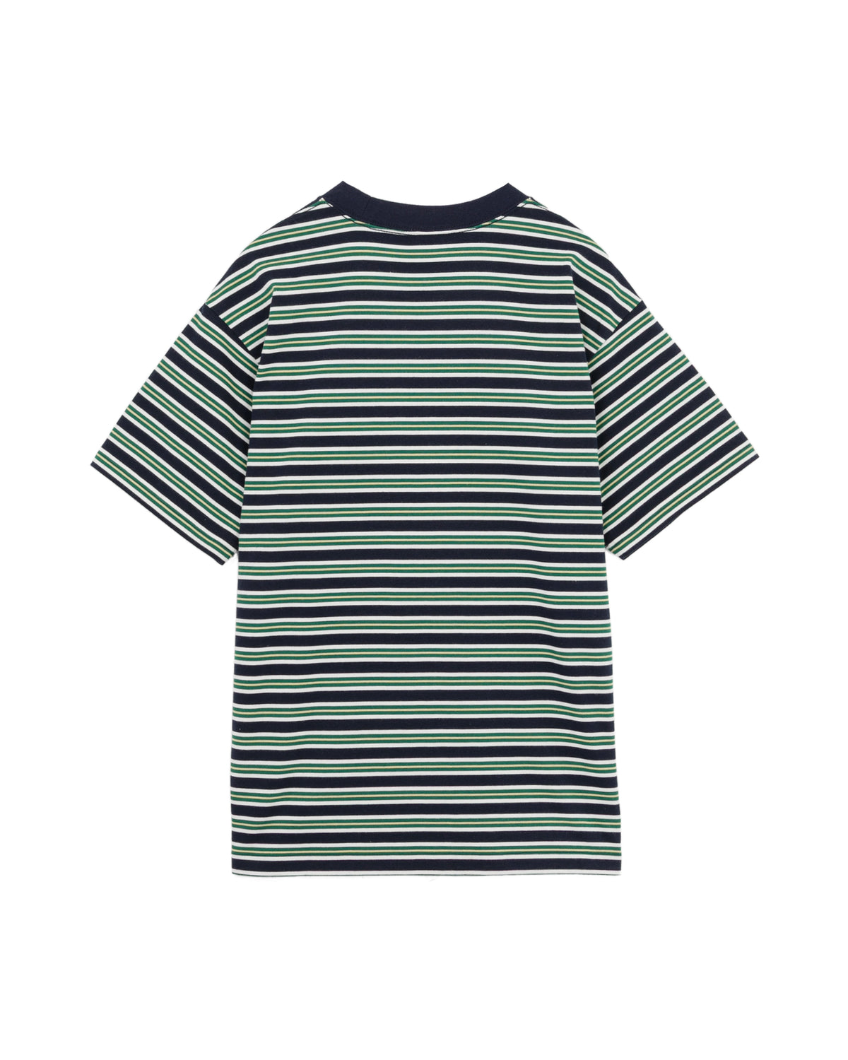 Logo embroidered striped tee