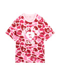 Camo pattern graphic tee
