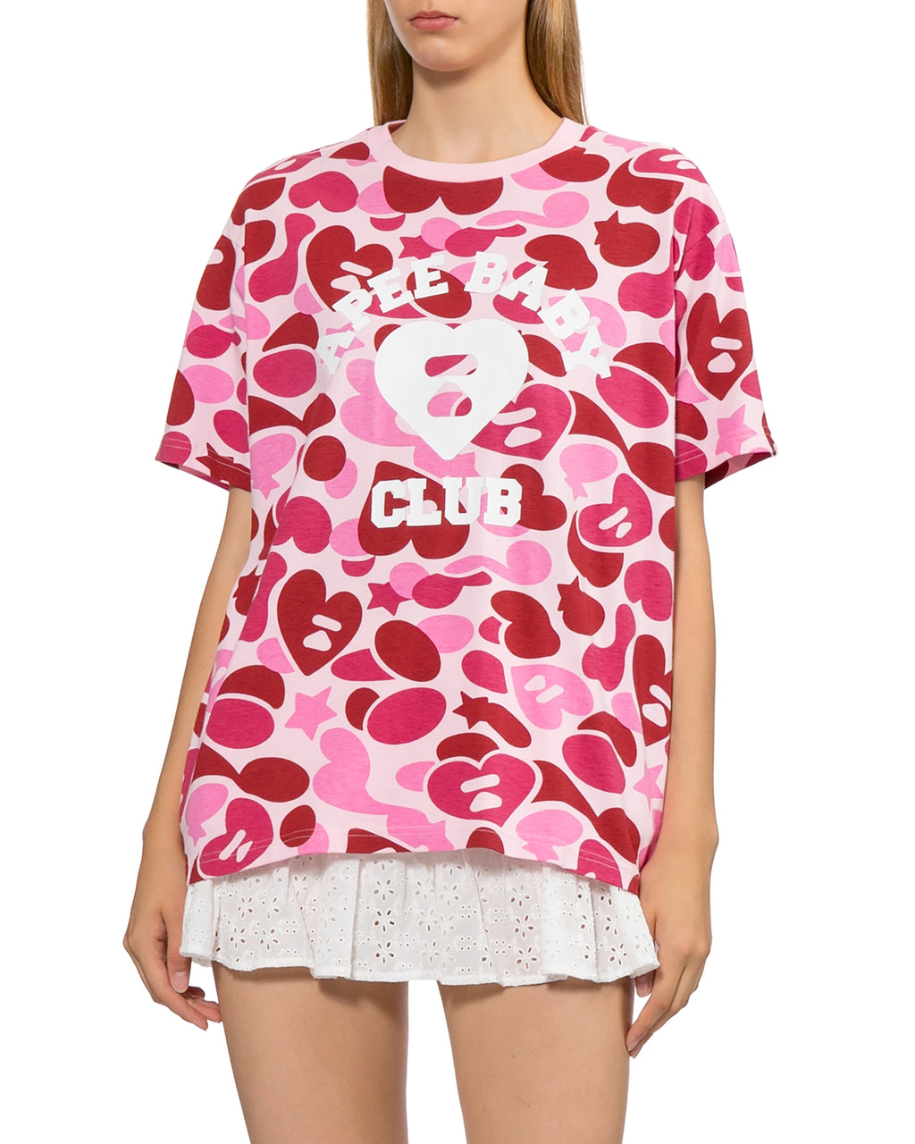 Camo pattern graphic tee