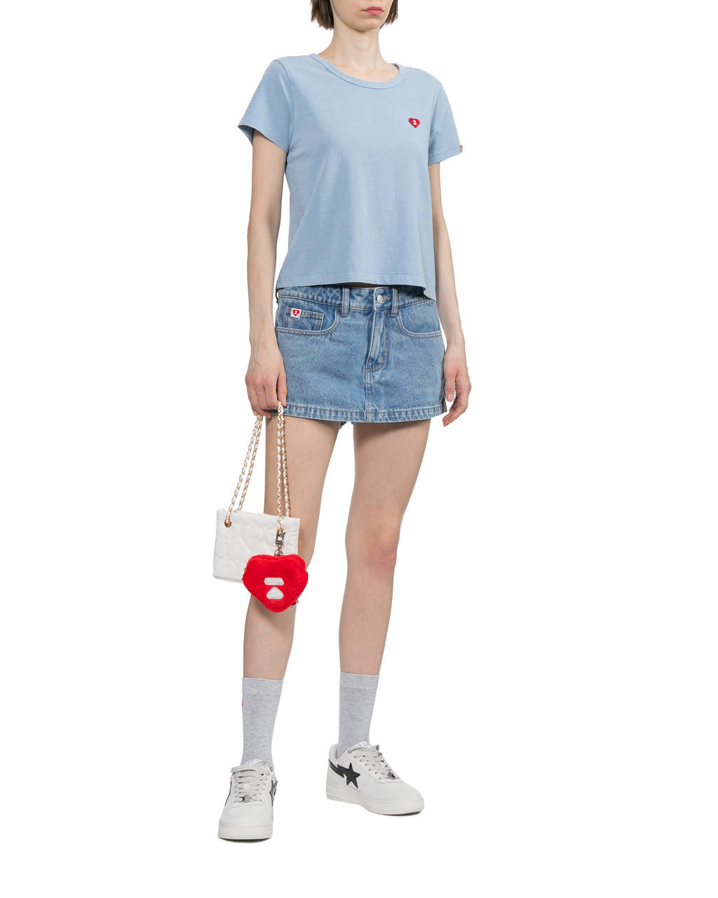 Logo embroidered tee