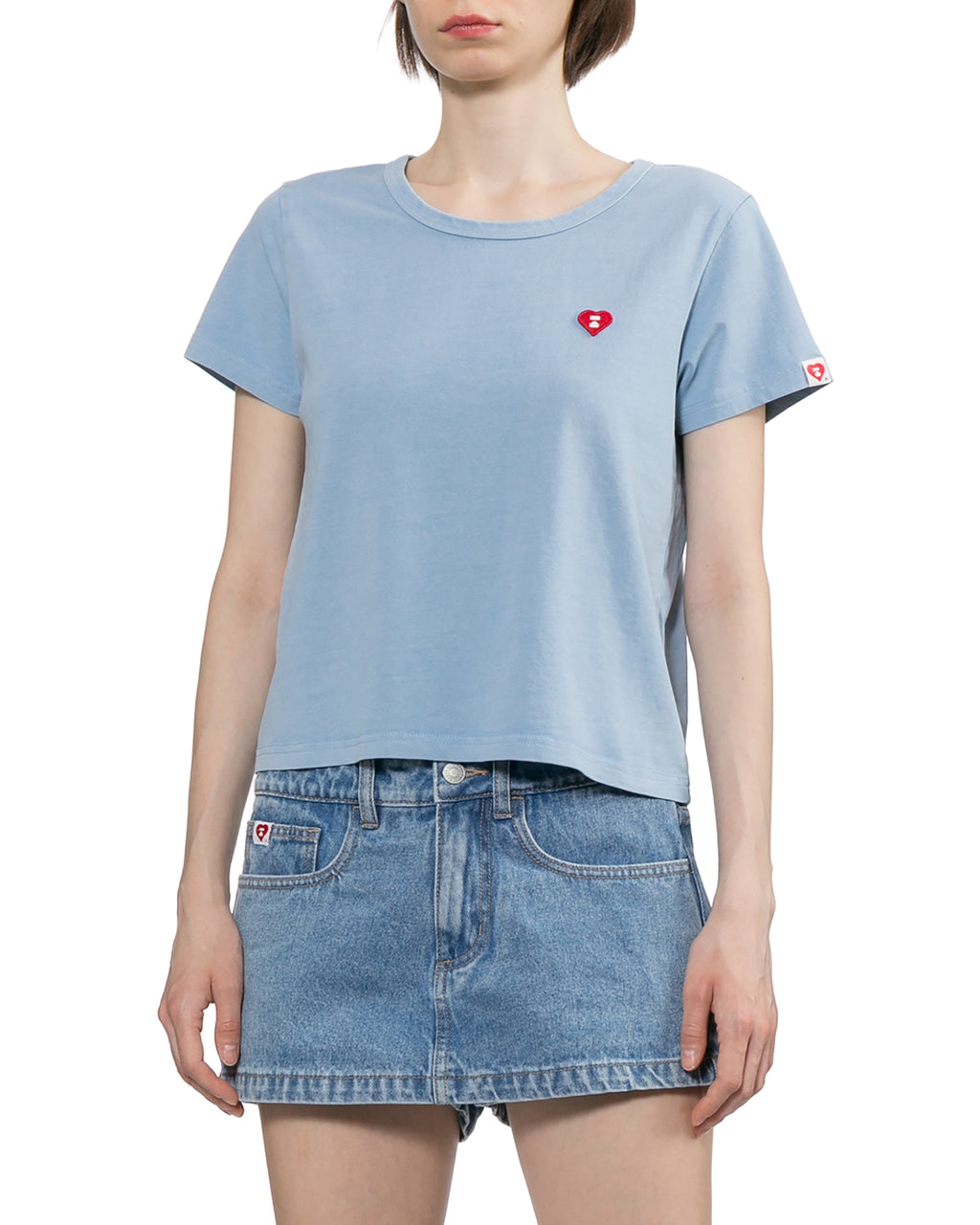 Logo embroidered tee