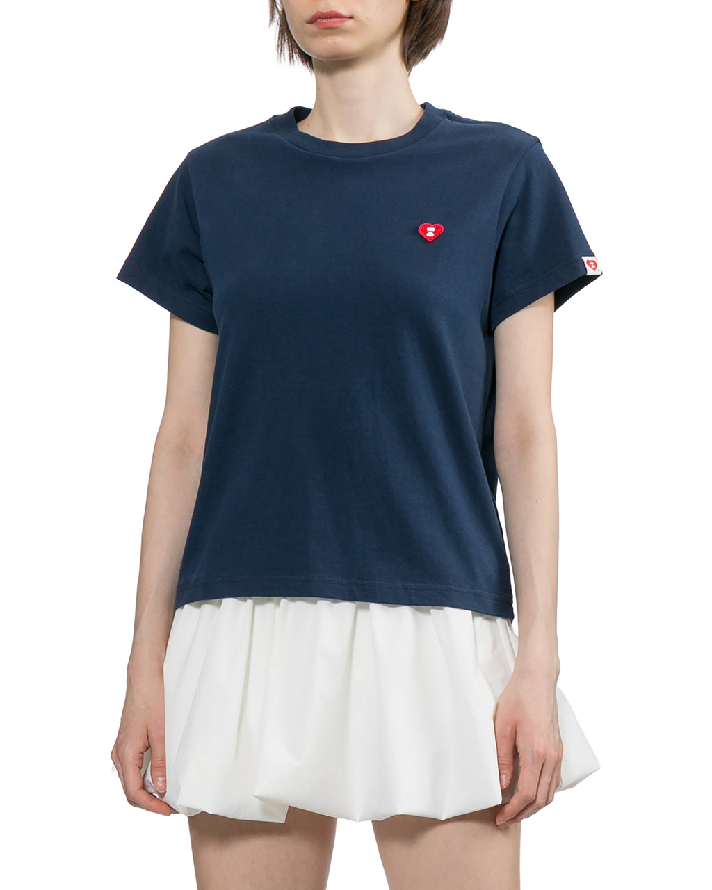 Logo embroidered tee
