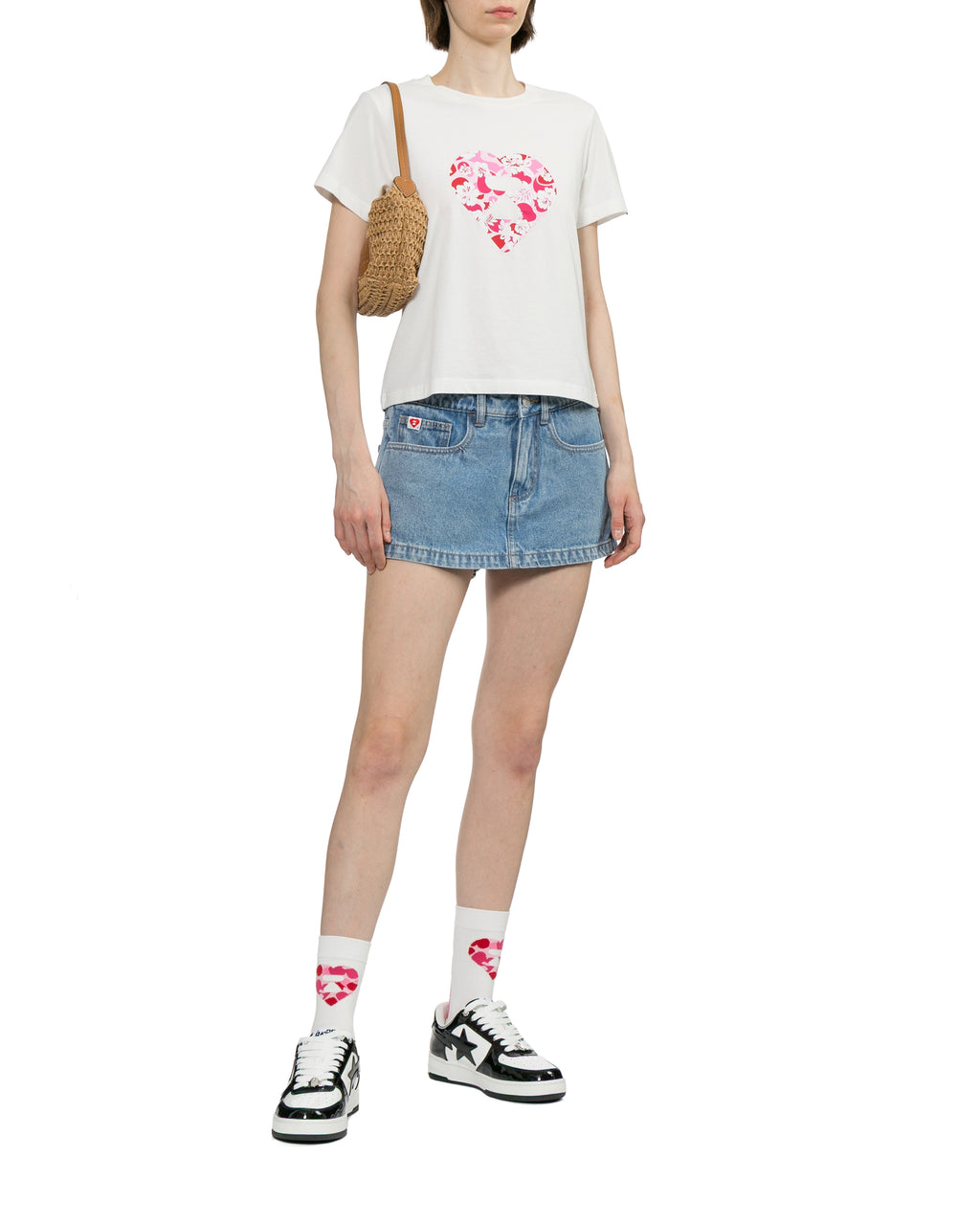 Heart moonface tee