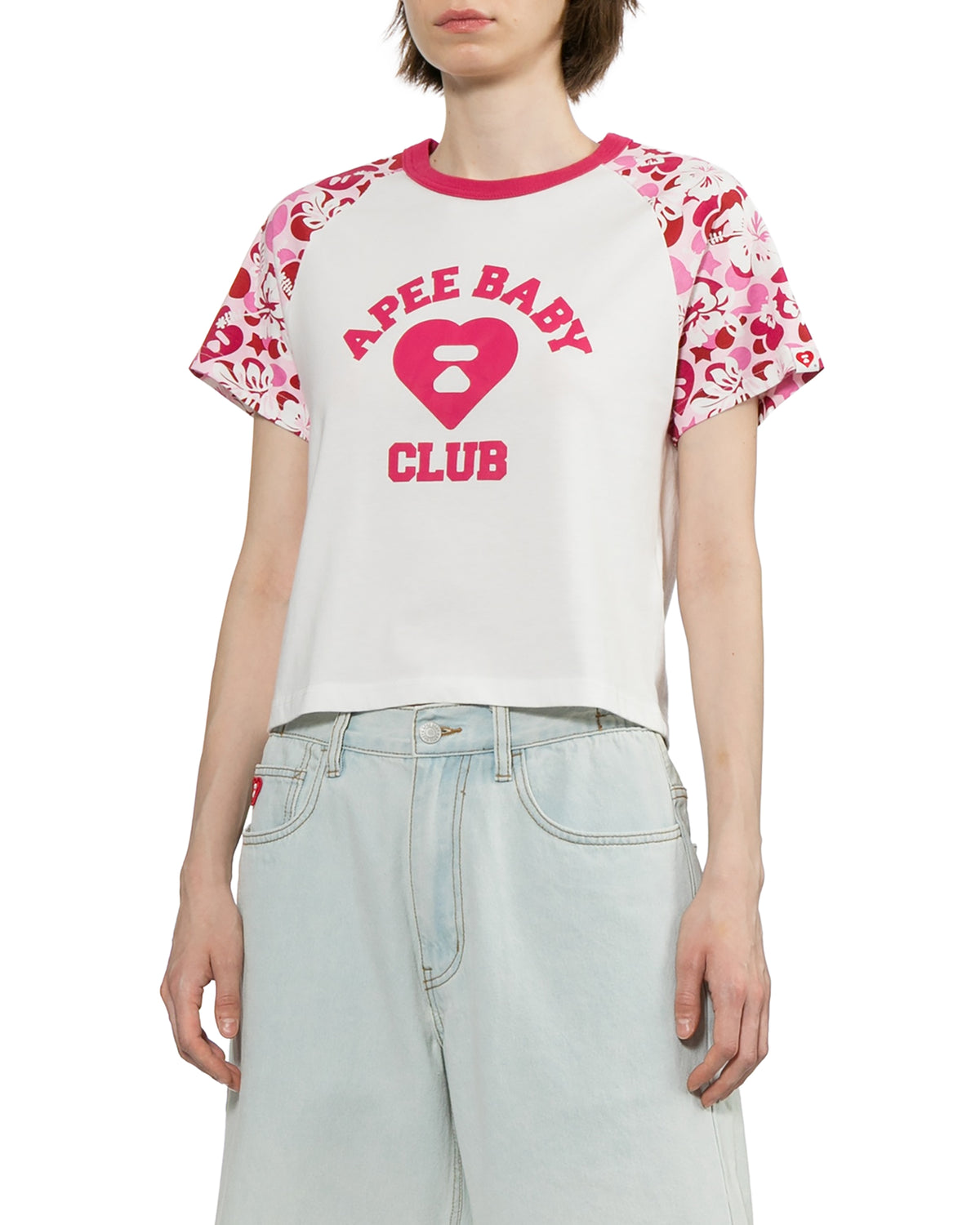 Heart moonface logo tee