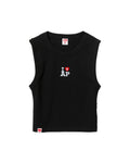 Logo cropped tank top