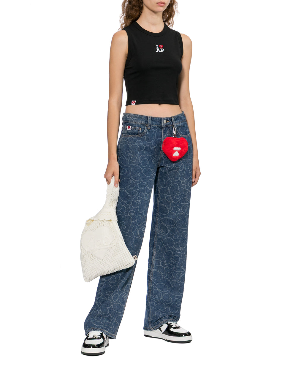 Logo cropped tank top