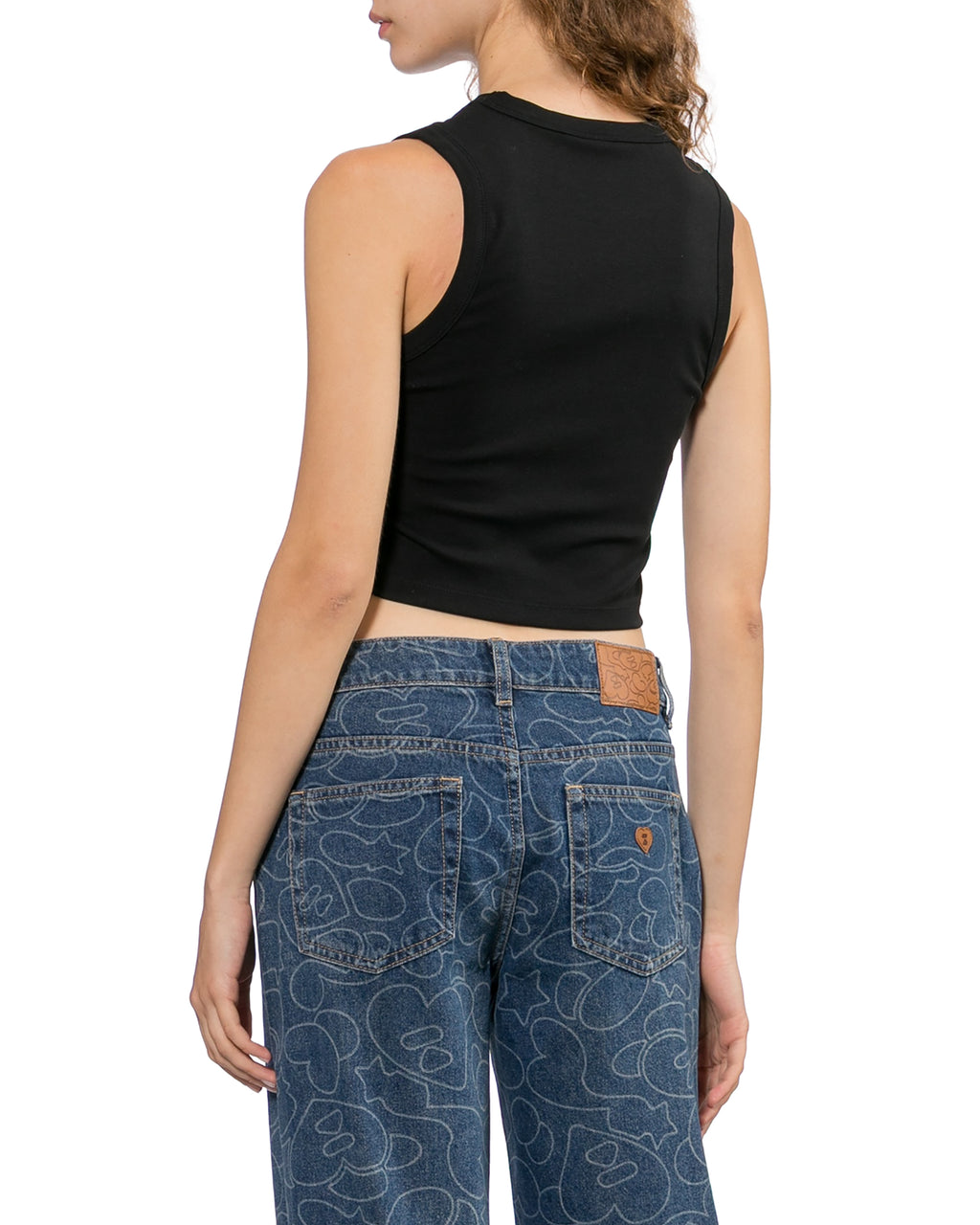 Logo cropped tank top