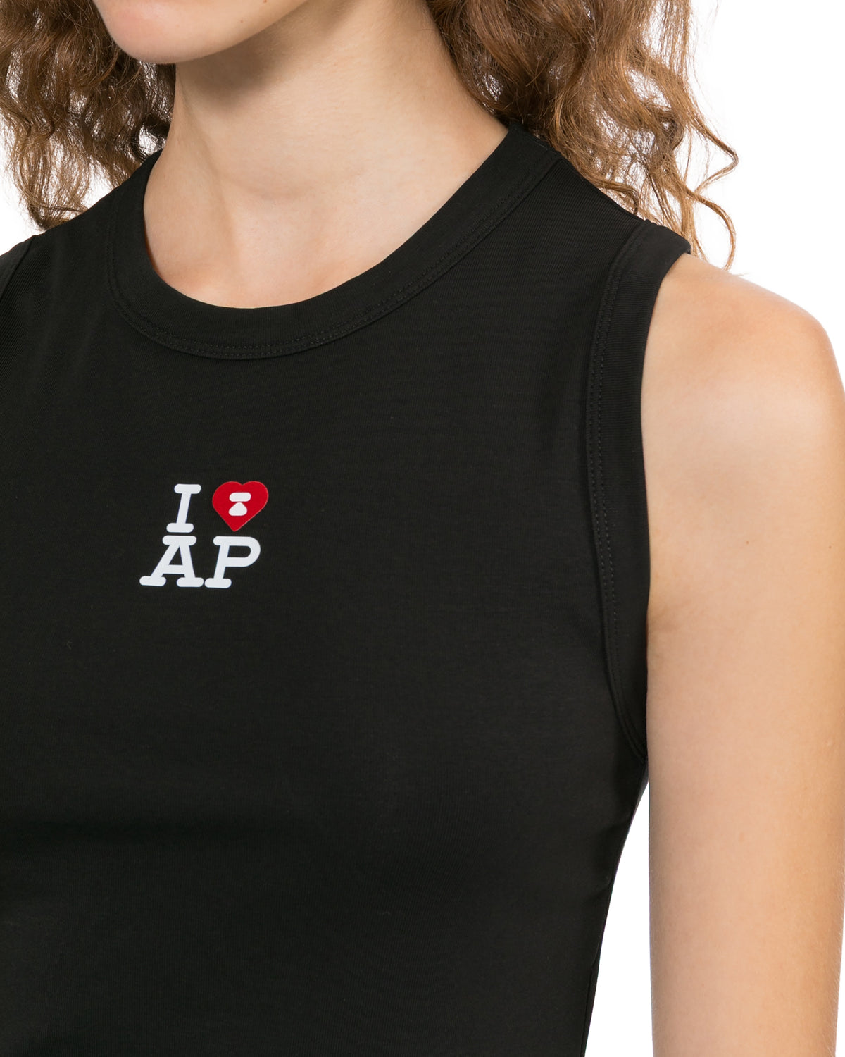 Logo cropped tank top
