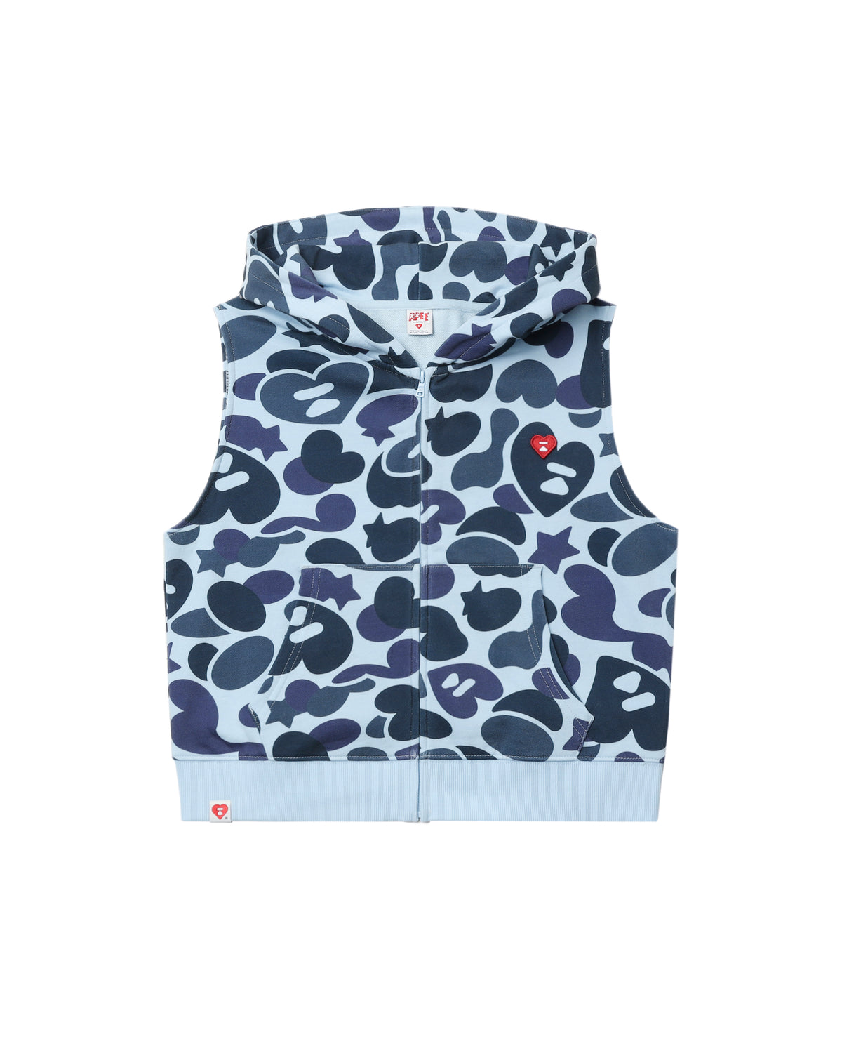 Patterned hooded vest