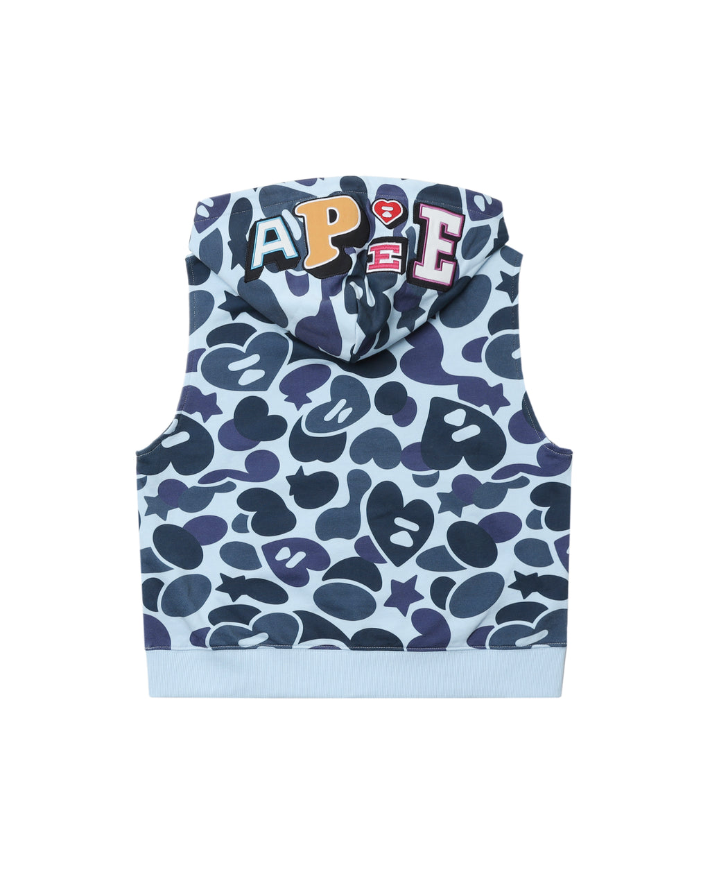 Patterned hooded vest