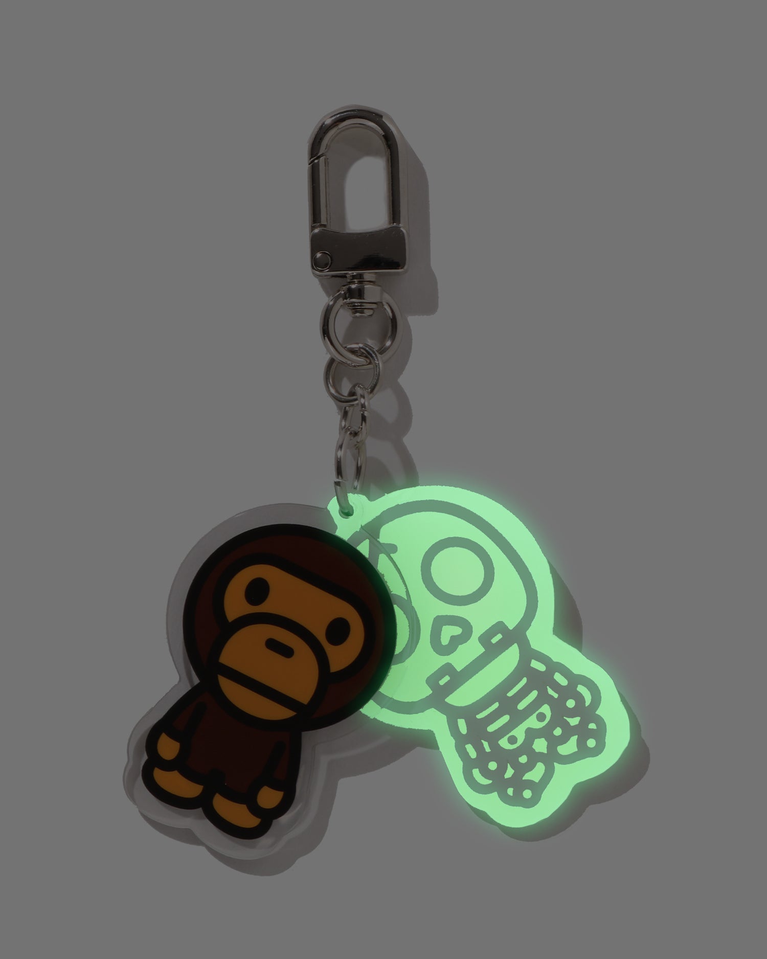 Kids Baby Milo Skull Acrylic Keychain