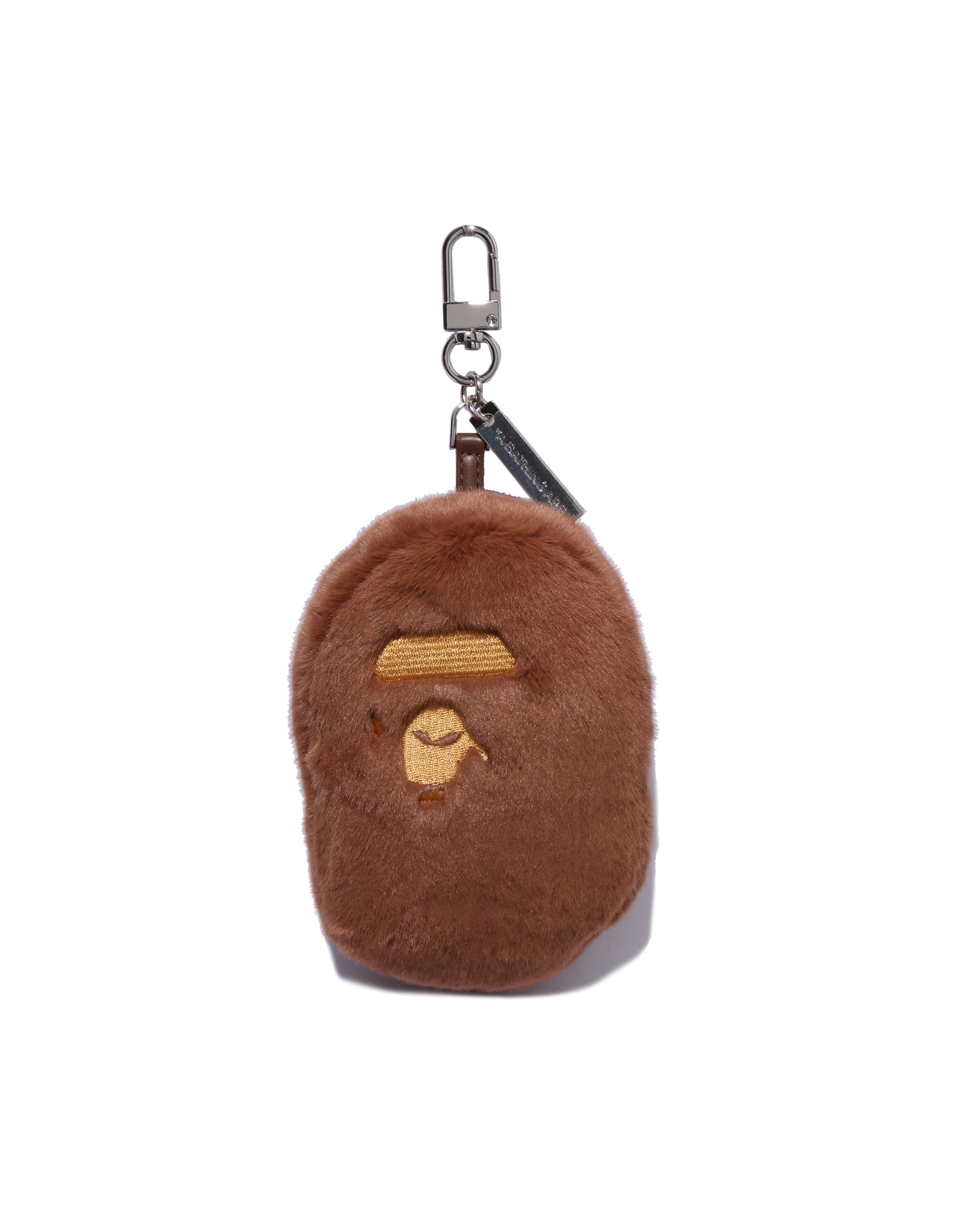 Ape Head Faux Fur Keychain