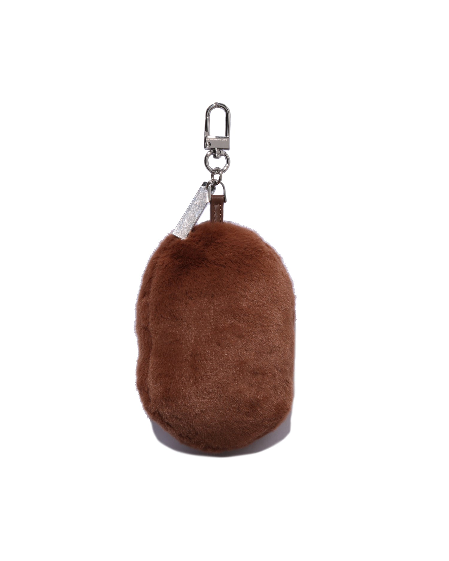 Ape Head Faux Fur Keychain
