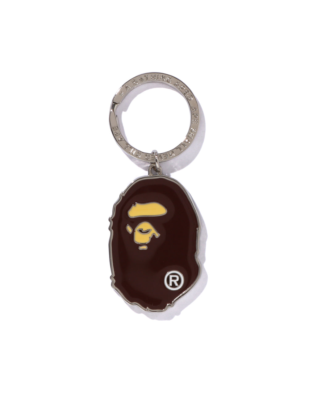 Ape Head Metal Keychain