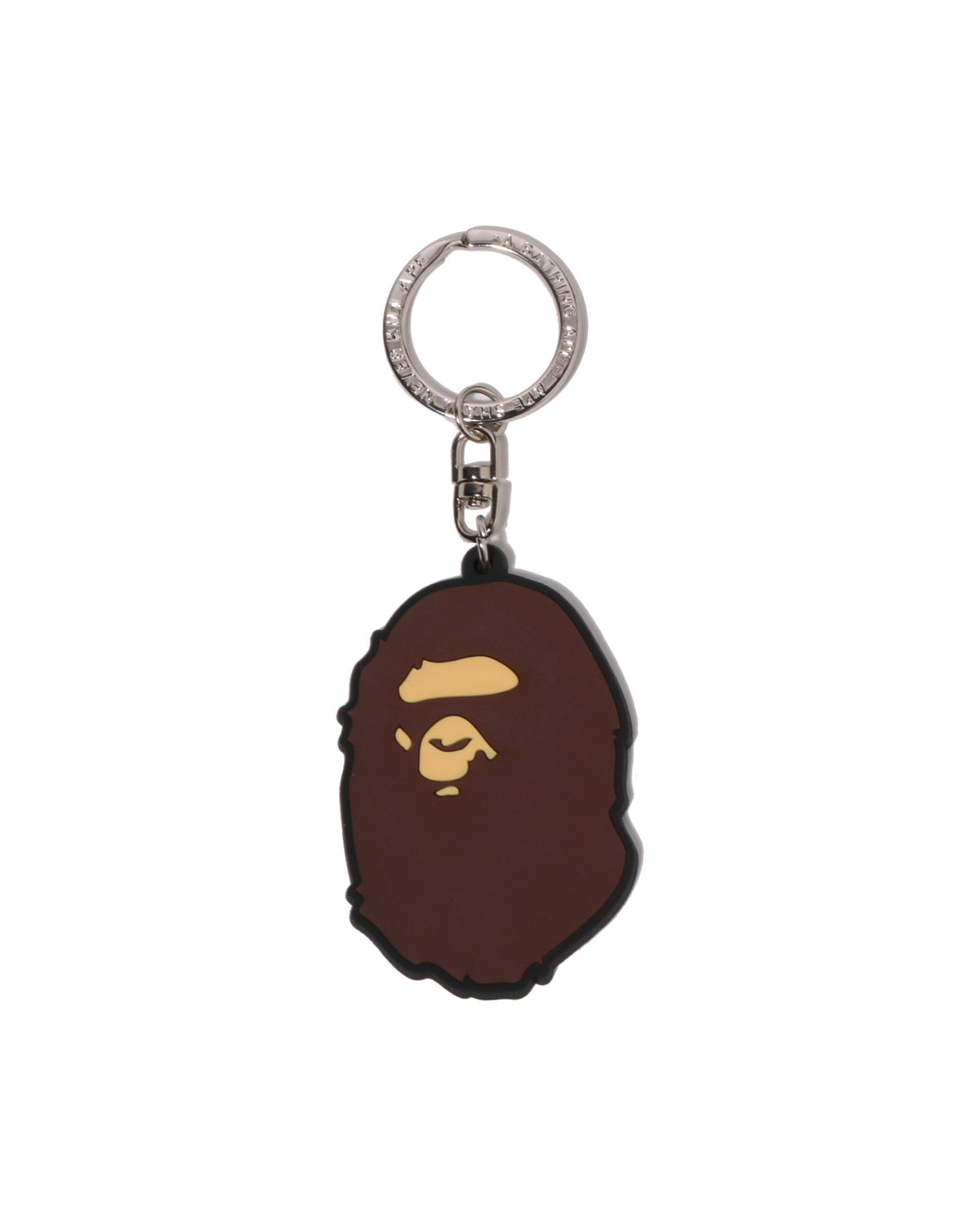 Ape Head Rubber Keychain