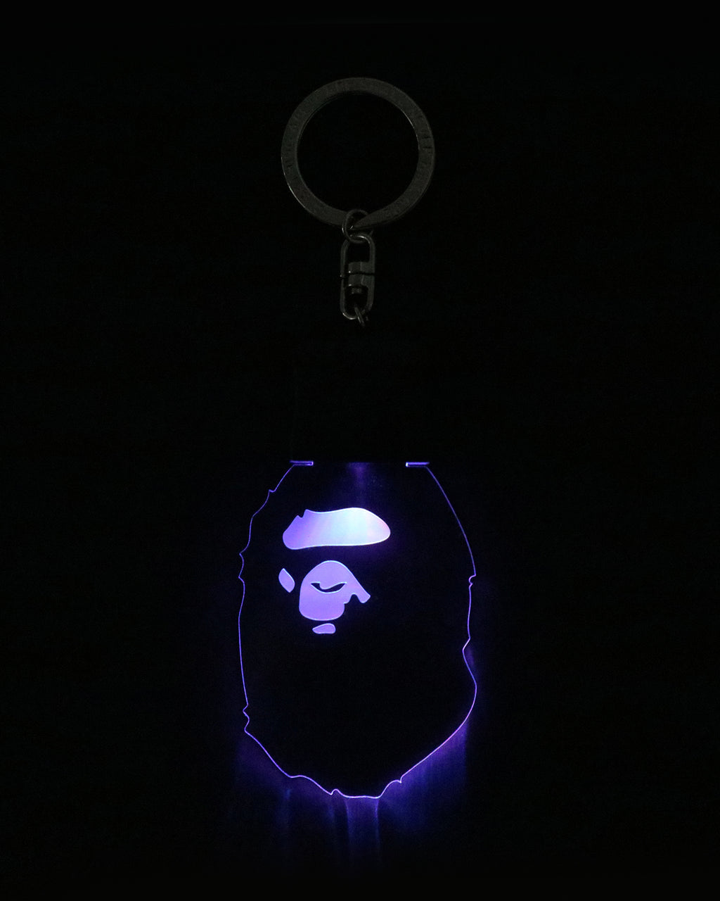 Ape Head Led Keychain