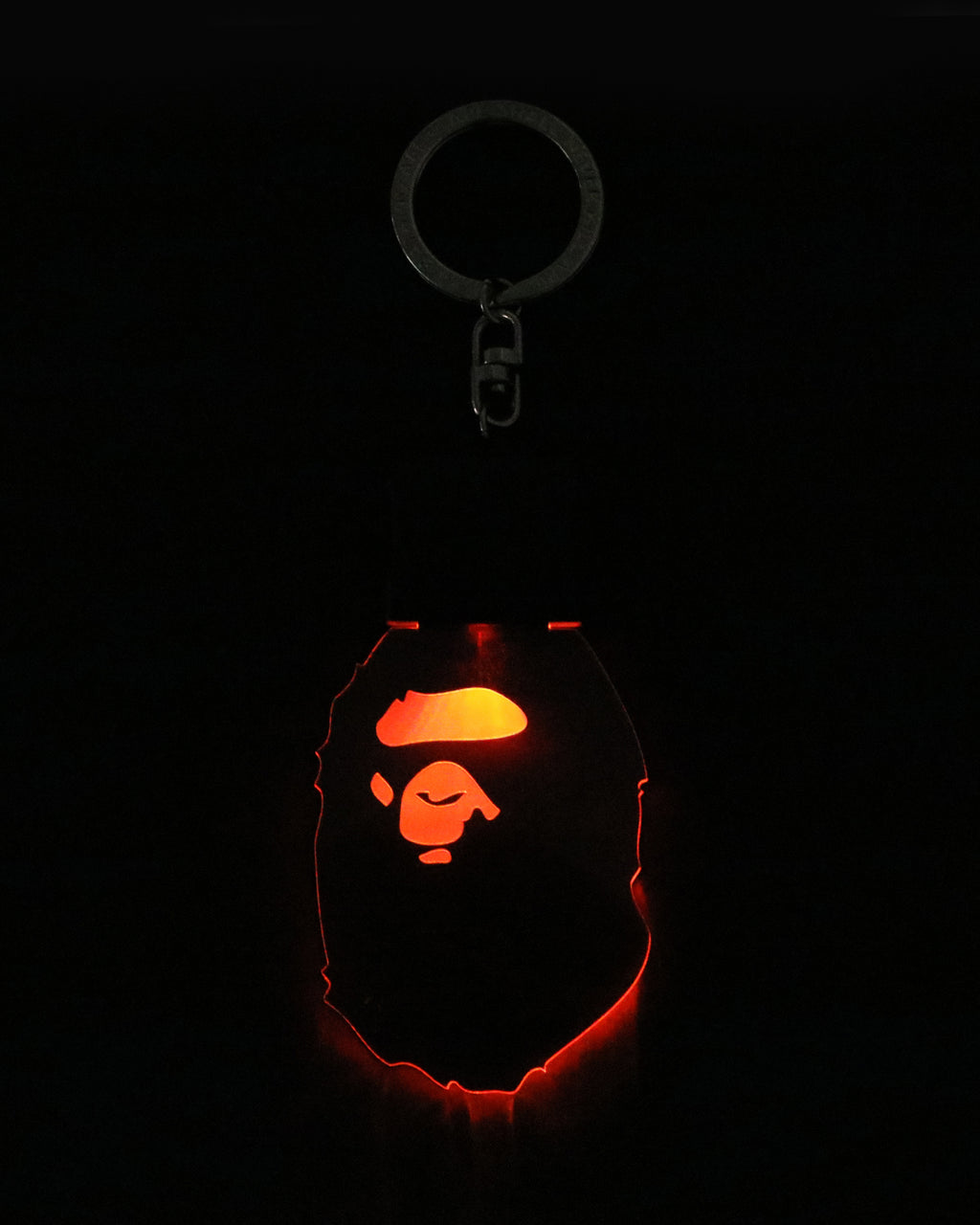 Ape Head Led Keychain