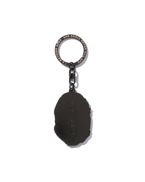 Ape Head Metal Keychain