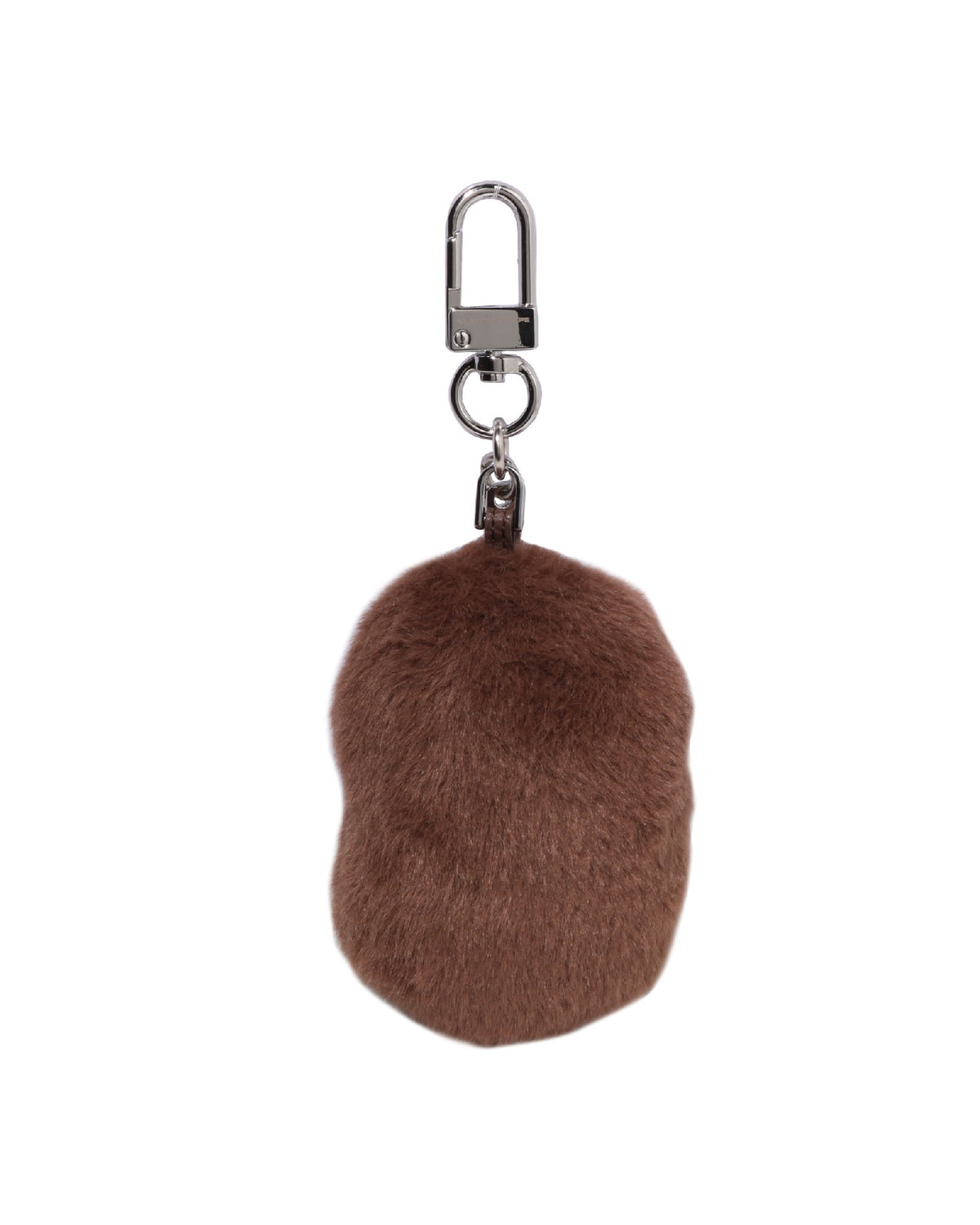 Ape Head Faux Fur Keychain